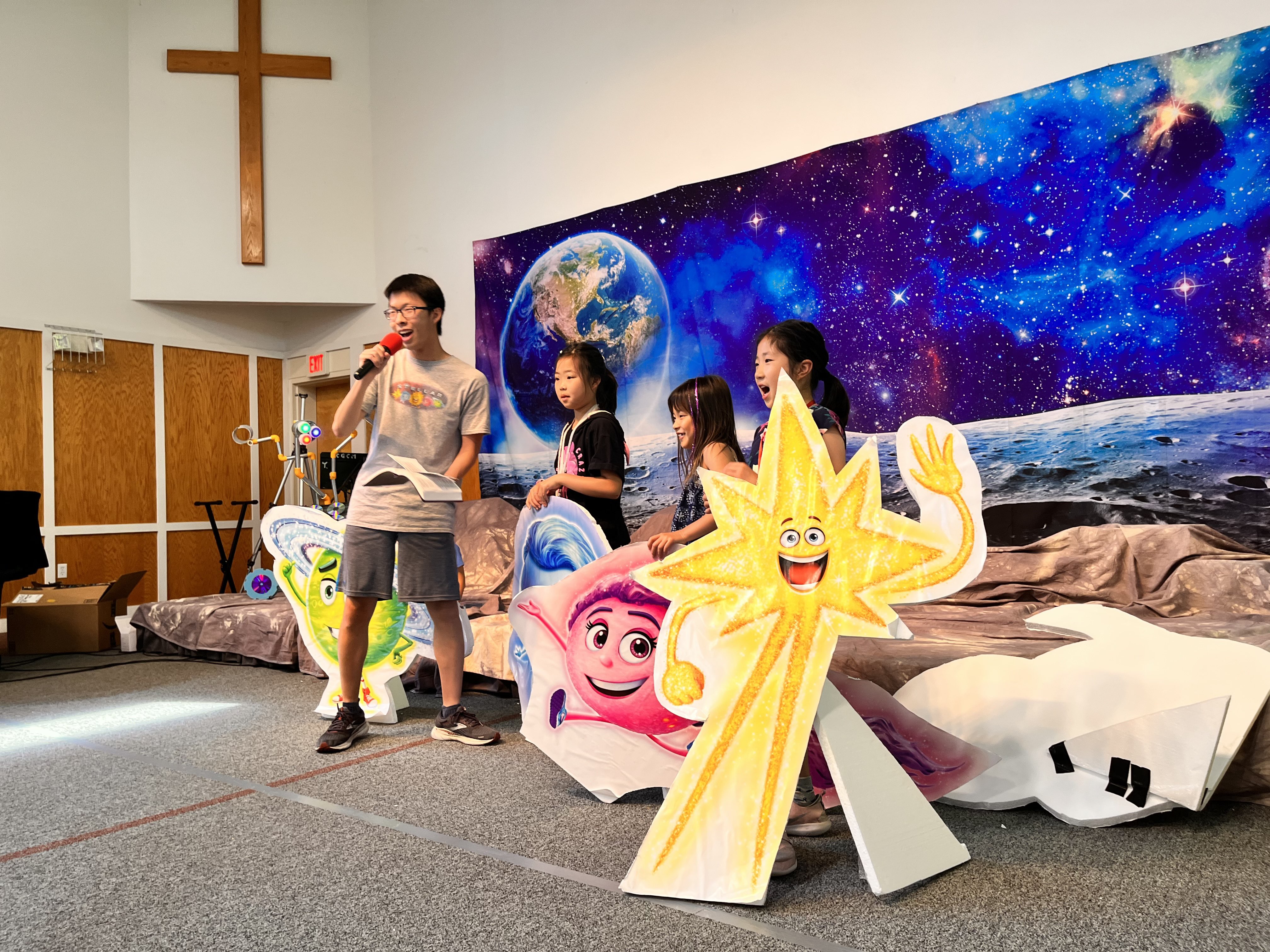 I was an MC for my church's VBS program in 2023.
